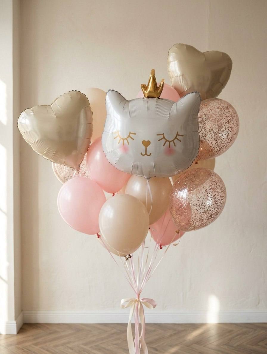 Сет шаров «Кошечка‑принцесса»